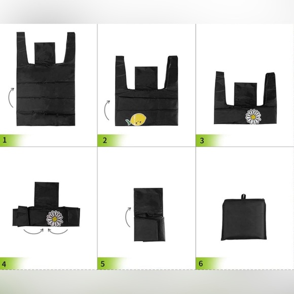 3 Pack Foldable Shopping Bags NWOT - Picture 4 of 5